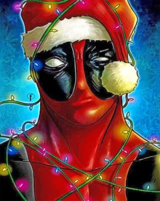 Chrismas Dead Pool paint by numbers