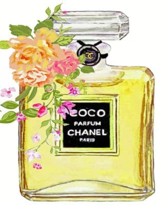 Coco Chanel Perfume paint by numbers