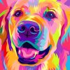 Colorful Dog paint by numbers
