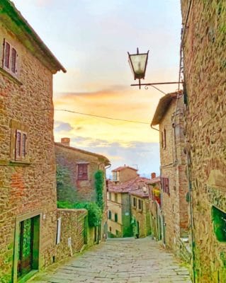 Cortona Street paint By Numbers