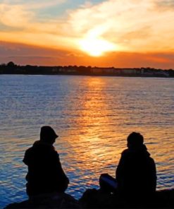 Two Couple In Sea paint by numbers