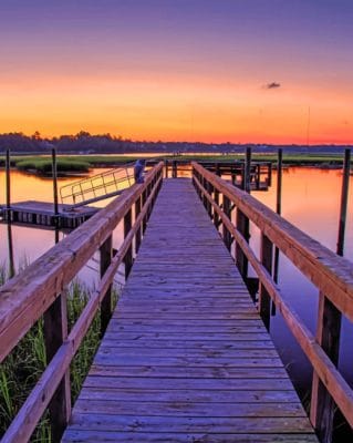 Danuel Island South Carolina paint by numbers