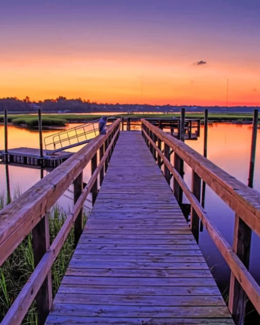 Danuel Island South Carolina paint by numbers