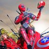 Deadpool paint by numbers