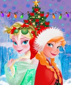 Disney Frozen Christmas paint by numbers