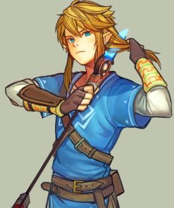 Draw Link Breath Of The Wild paint by numbers