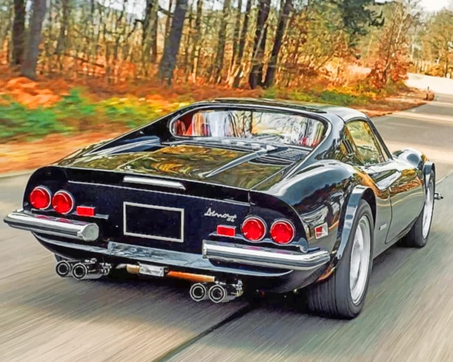 Ferrari Dino Gt paint by numbers