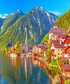 Hallstatt Austria paint by numbers