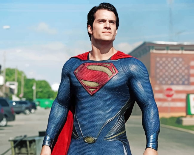 Henry Cavill Superman paint by numbers