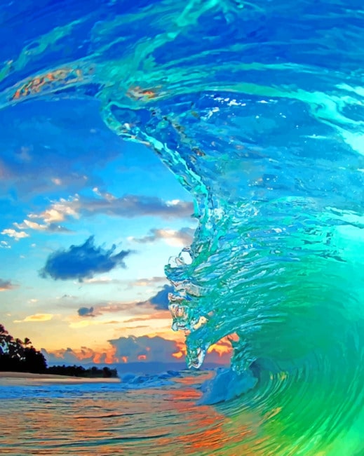 High Wave paint by numbers
