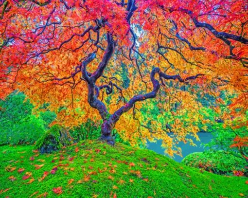 Japanese Garden paint by numbers