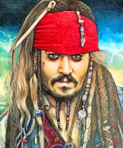 Johnny Deep paint by numbers