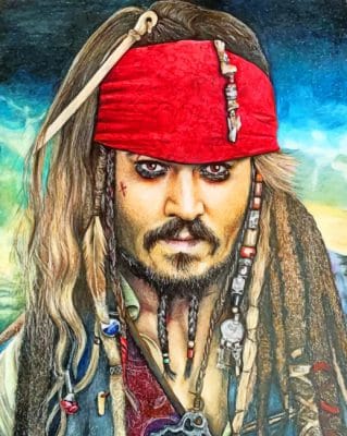 Johnny Deep paint by numbers