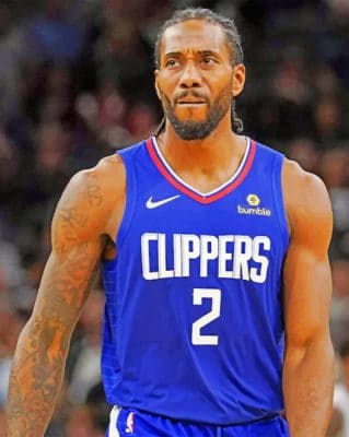 Kawhi Leonard Clippers paint by numbers