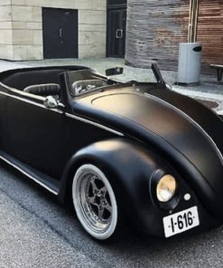 Matte Black Vw Beetle paint By Numbers