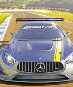 Mercedes Benz AMG Gt3 paint by numbers