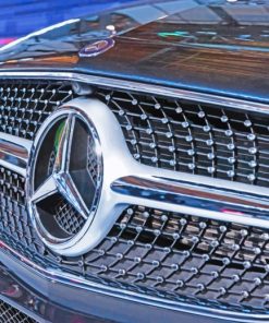 Mercedes Benz Grille paint by numbers