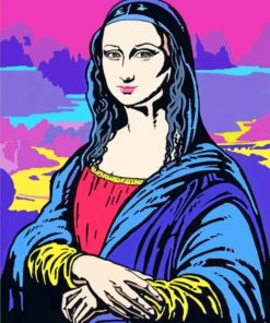 Monalisa Pop Art paint by numbers