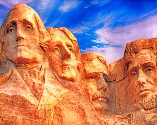 Mount Rushmore National Memorial paint by numbers