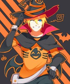 Naruto Halloween paint by numbers