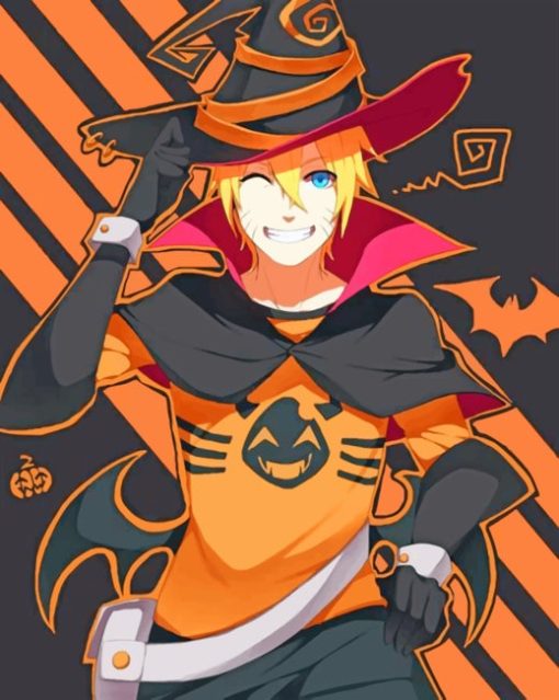 Naruto Halloween paint by numbers