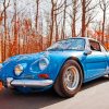 Old Renault Alpine paint by numbers