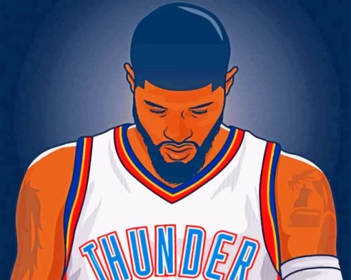 Paul George Nba paint by numbers