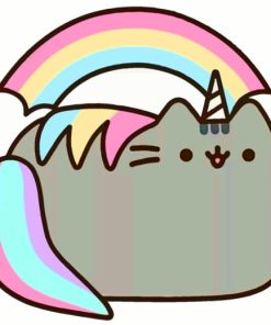 Pusheen Unicorn paint by numbers