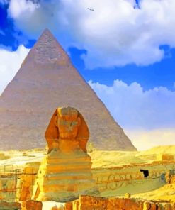 Pyramid Of Khafre paint by numbers