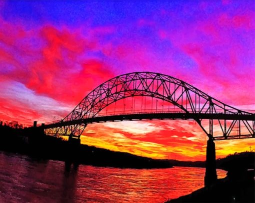 Beautiful Sunrise paint by Numbers