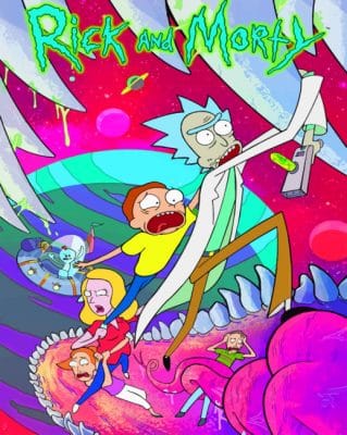 Rick And Morty paint by numbers