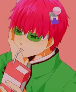 Saiki Drinking Milk paint by numbers