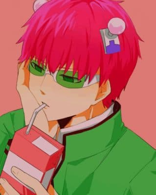 Saiki Drinking Milk paint by numbers