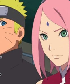 Sakura Naruto paint by numbers