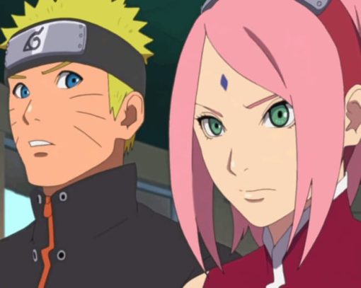 Sakura Naruto paint by numbers