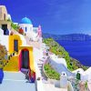 Santorini Greece paint by numbers