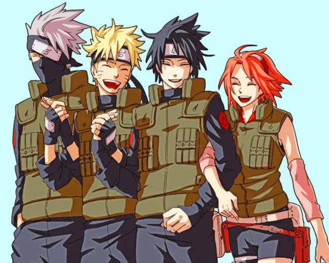 Sasuke And Sakura Shippuden paint By Numbers