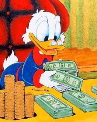 Scrooge Mcduck paint by numbers