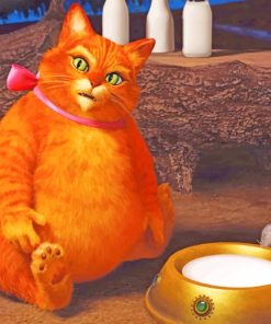 Shrek Cat paint by numbers