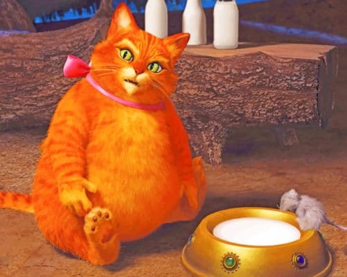 Shrek Cat paint by numbers