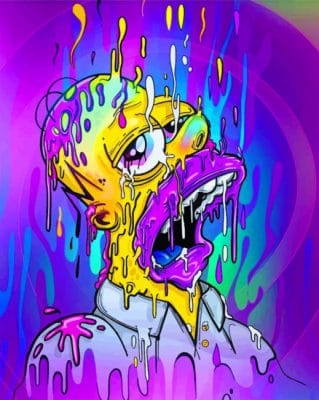 Simpsons Graffiti paint by numbers