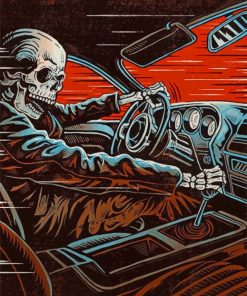 Skeleton Driver paint by numbers