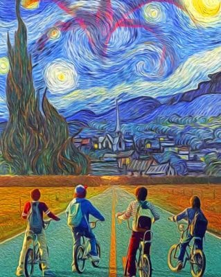 Starry Night paint By Numbers