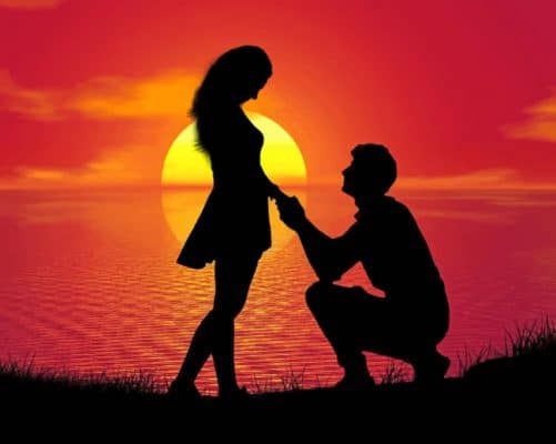 Sunset Couple Paint By Numbers