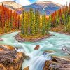 Sunwapta Falls Canada paint by numbers