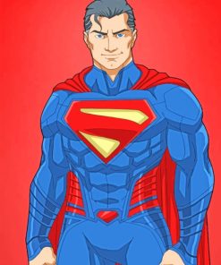 Super Man paint by numbers