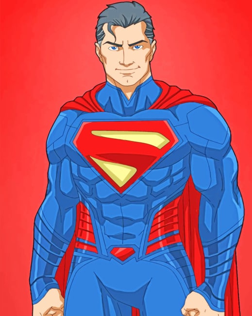 Super Man paint by numbers