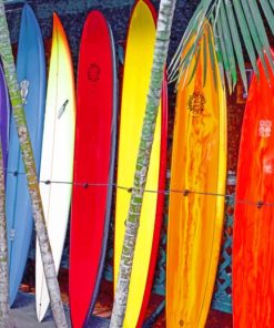 Surf Boards paint by numbers