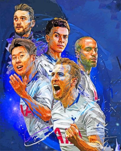 Tottenham Hotspur Team paint by numbers