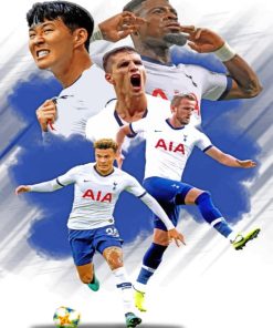 Tottenham Hotspur Poster paint by numbers